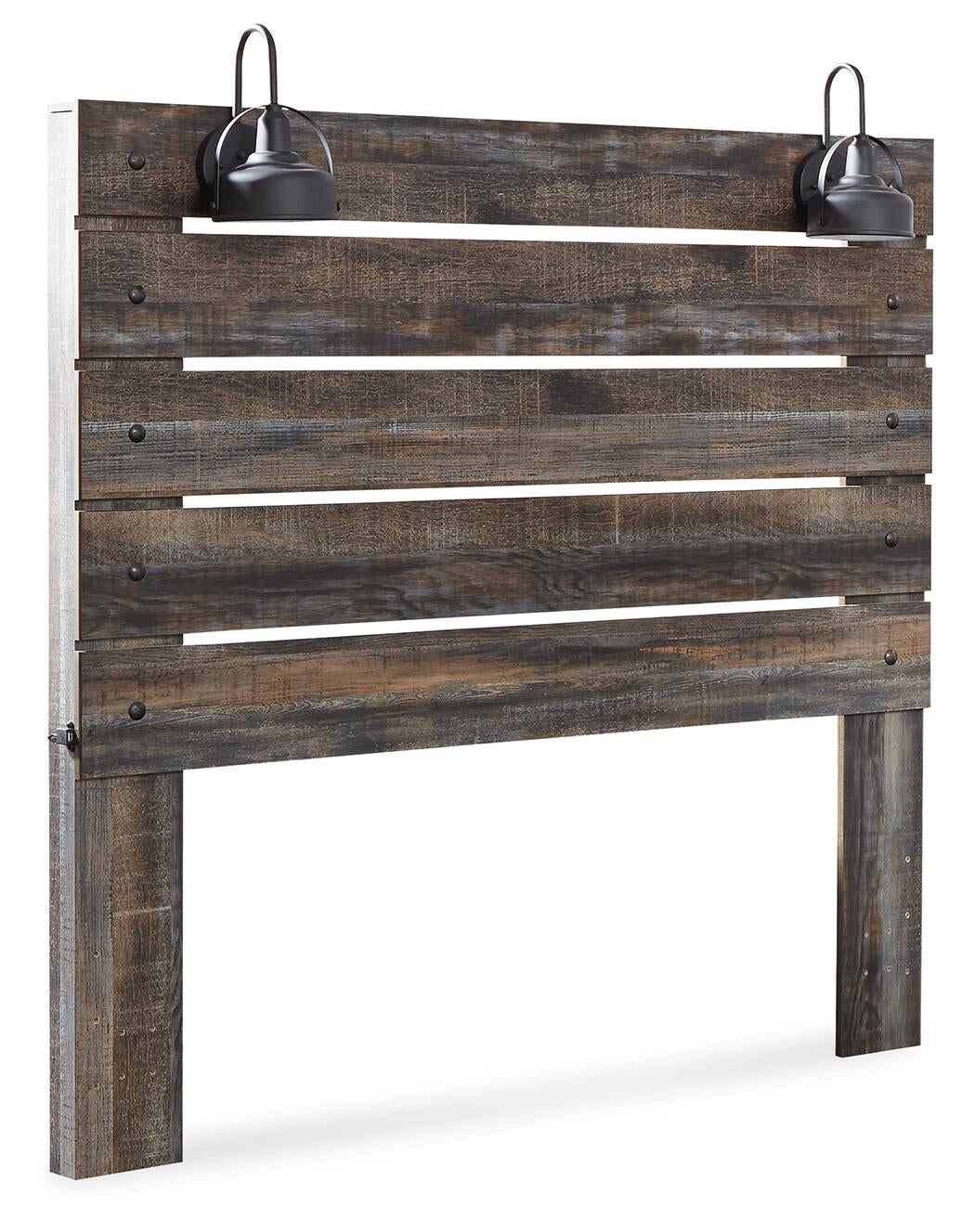 Drystan  Panel Headboard Bed With Mirrored Dresser, Chest And Nightstand