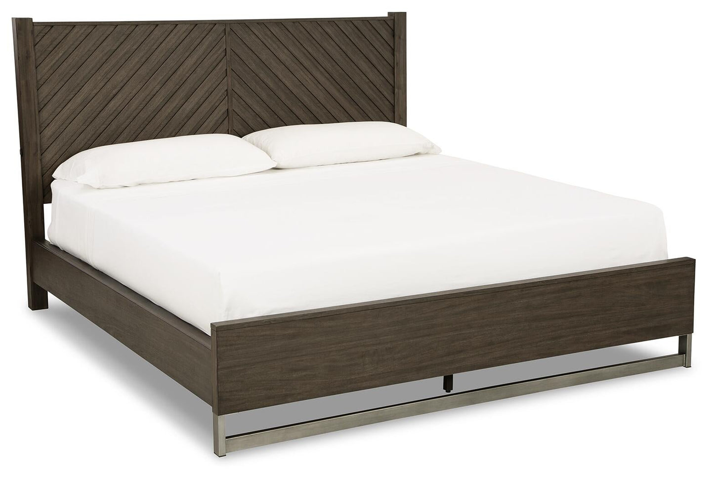 Arkenton  Panel Bed With Mirrored Dresser