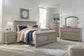 Lettner  Panel Bed With Mirrored Dresser