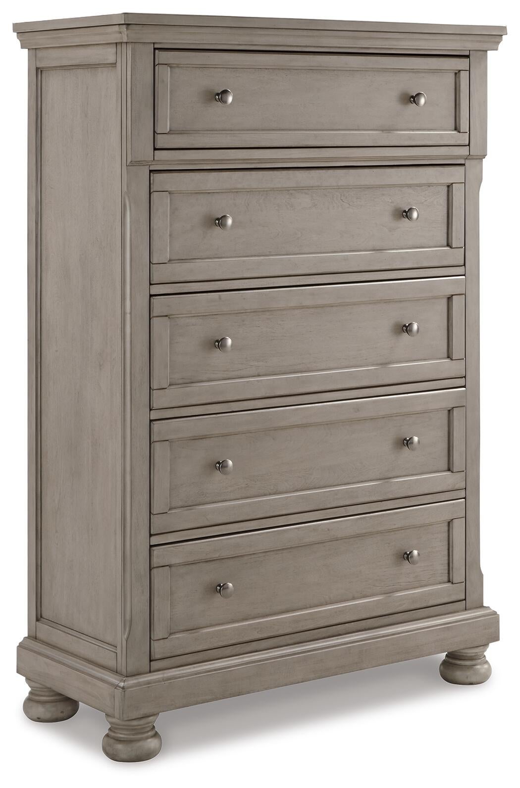 Lettner California  Sleigh Bed With Mirrored Dresser, Chest And Nightstand