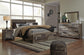 Derekson  Panel Bed With 2 Storage Drawers With Mirrored Dresser And Nightstand