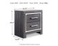 Lodanna  Panel Bed With Mirrored Dresser And Nightstand