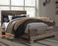 Derekson  Panel Bed With Mirrored Dresser And Nightstand