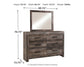 Wynnlow  Poster Bed With Mirrored Dresser