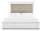 Kanwyn  Panel Bed With Mirrored Dresser, Chest And Nightstand