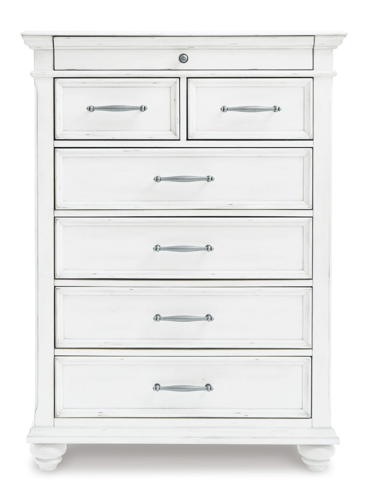 Kanwyn  Panel Bed With Storage With Mirrored Dresser, Chest And Nightstand