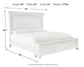 Kanwyn  Panel Bed With Storage With Mirrored Dresser, Chest And Nightstand