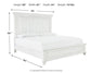 Kanwyn  Panel Bed With Mirrored Dresser