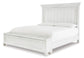 Kanwyn  Panel Bed With Storage With Mirrored Dresser
