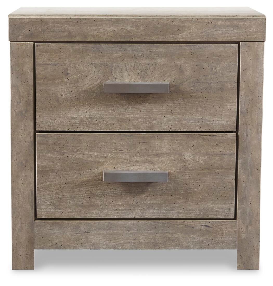 Culverbach  Panel Bed With Mirrored Dresser, Chest And Nightstand