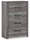 Bronyan  Panel Bed With Mirrored Dresser, Chest And Nightstand