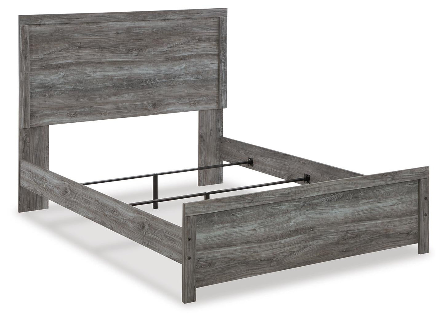 Bronyan  Panel Bed With Mirrored Dresser, Chest And Nightstand