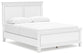 Fortman  Panel Bed With Mirrored Dresser And Nightstand