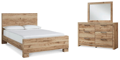 Hyanna  Panel Bed, Dresser And Mirror