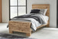 Hyanna  Panel Bed With Mirrored Dresser