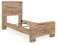 Hyanna  Panel Bed With Mirrored Dresser