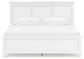 Fortman  Panel Bed With Mirrored Dresser