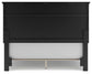 Lanolee  Panel Bed With Mirrored Dresser, Chest And Nightstand