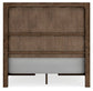 Cabalynn  Panel Bed With Storage With Mirrored Dresser