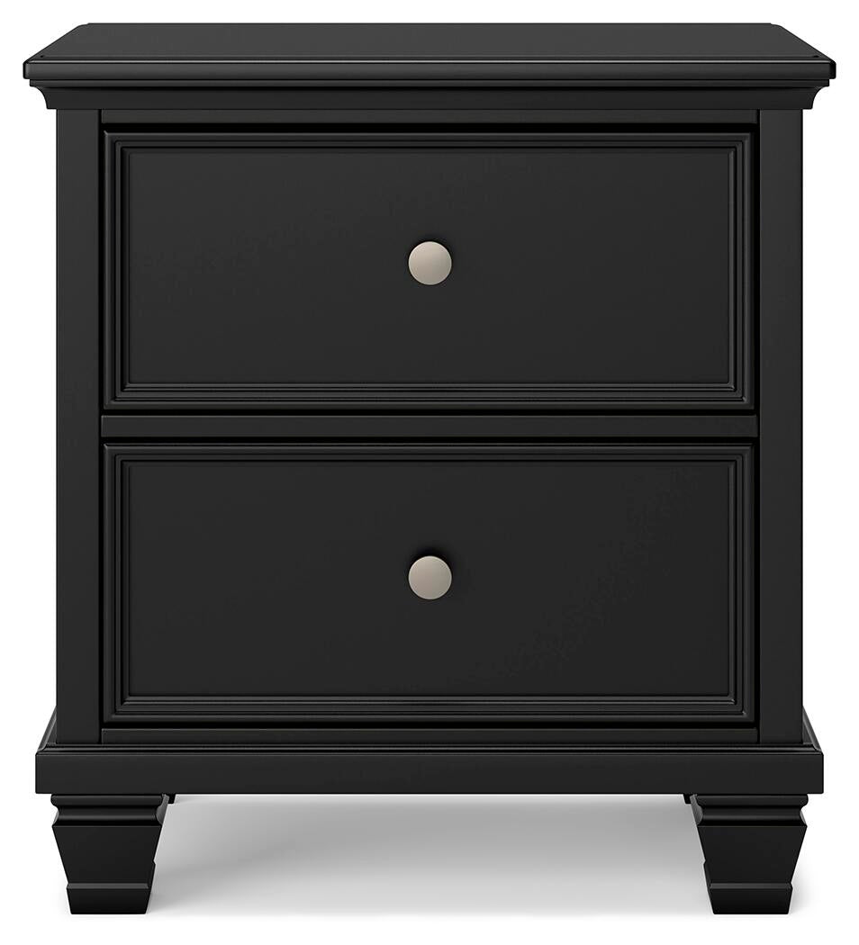 Lanolee  Panel Bed With Mirrored Dresser And Nightstand