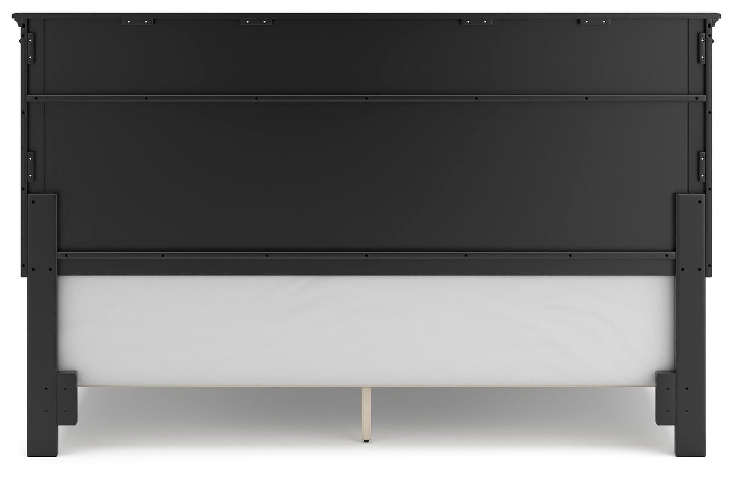 Lanolee California  Panel Bed With Mirrored Dresser And Nightstand