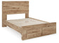 Hyanna  Panel Storage Bed, Dresser, Mirror And Nightstand