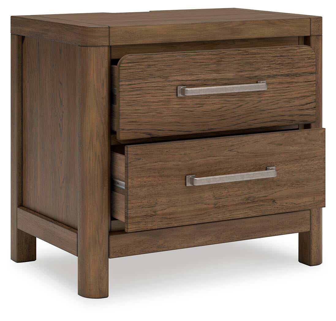 Cabalynn  Panel Bed With Storage With Mirrored Dresser, Chest And Nightstand