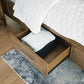 Cabalynn  Panel Bed With Storage With Mirrored Dresser, Chest And Nightstand