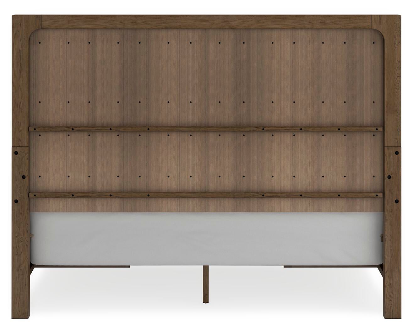 Cabalynn  Panel Bed With Storage With Mirrored Dresser