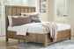 Cabalynn  Panel Bed With Storage With Mirrored Dresser