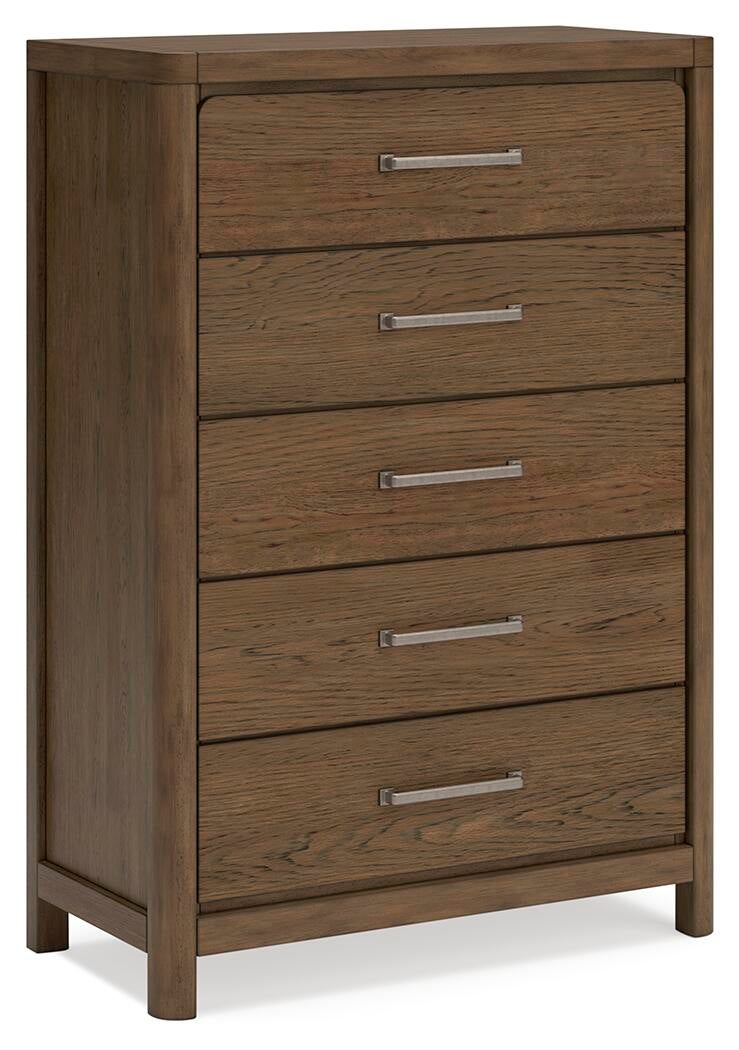 Cabalynn California  Panel Bed With Storage With Mirrored Dresser, Chest And Nightstand