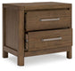Cabalynn California  Panel Bed With Storage With Mirrored Dresser And Nightstand