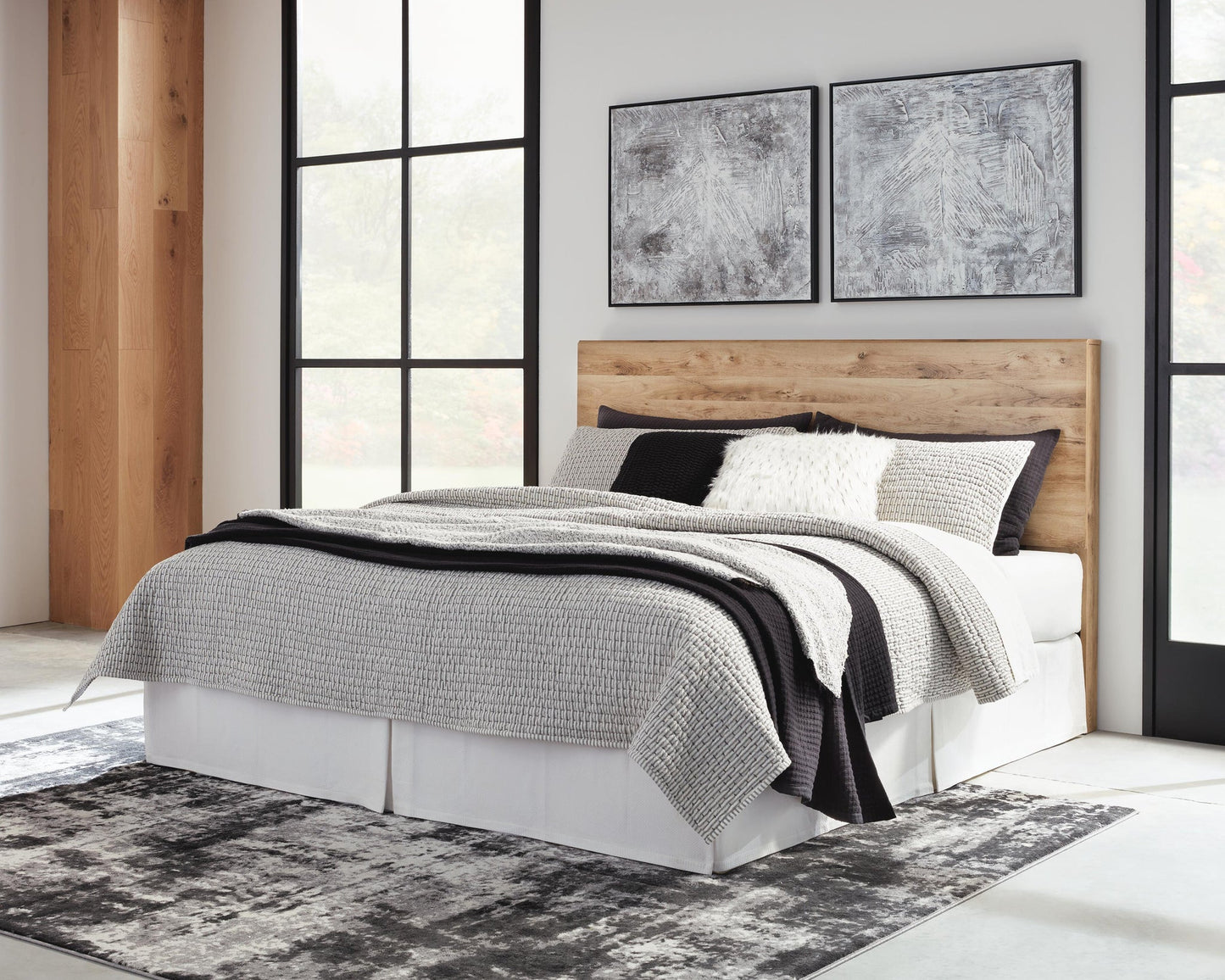 Hyanna  Panel Headboard, Dresser, Mirror And Nightstand