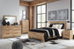 Hyanna  Panel Bed, Dresser And Mirror
