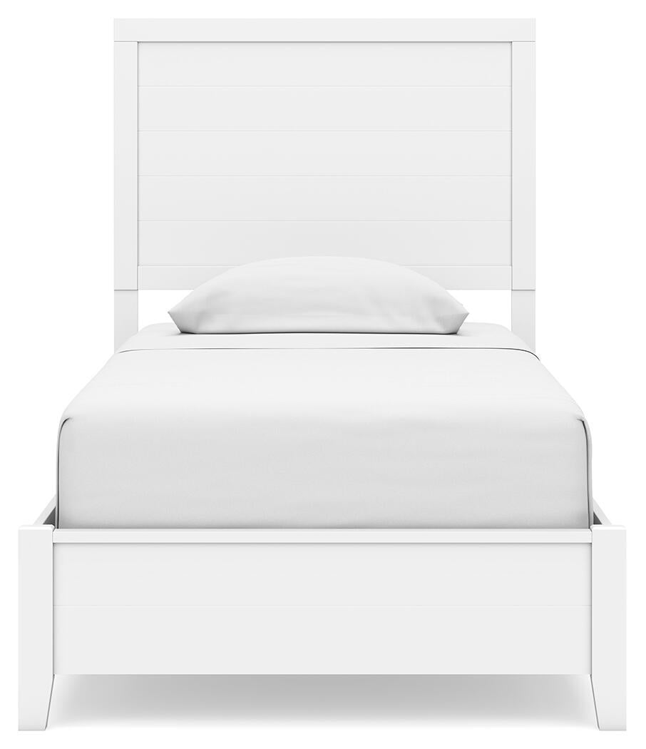 Binterglen  Panel Bed With Mirrored Dresser And Nightstand