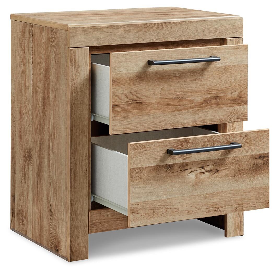 Hyanna  Panel Storage Bed With 2 Under Bed Storage Drawers, Dresser, Mirror And Nightstand
