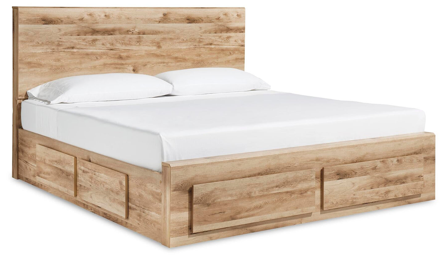Hyanna  Panel Storage Bed With 2 Under Bed Storage Drawer, Dresser, Mirror And Nightstand