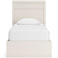 Stelsie  Panel Bed With Mirrored Dresser, Chest And Nightstand