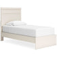 Stelsie  Panel Bed With Mirrored Dresser, Chest And Nightstand