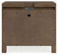 Cabalynn  Panel Bed With Storage With Mirrored Dresser And Nightstand