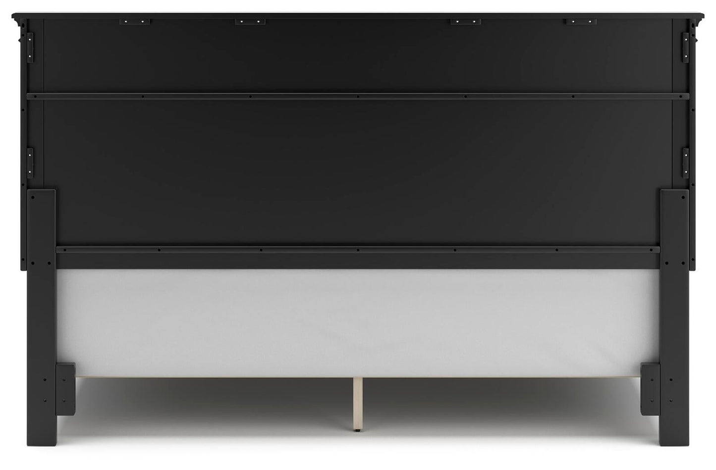 Lanolee  Panel Bed With Mirrored Dresser, Chest And Nightstand