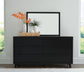 Danziar  Panel Bed, Dresser, Mirror, Chest And Nightstand