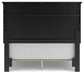 Lanolee  Panel Bed With Mirrored Dresser, Chest And Nightstand