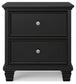 Lanolee  Panel Bed With Mirrored Dresser, Chest And Nightstand