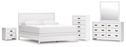 Binterglen California  Panel Bed, Dresser, Mirror, Chest And Nightstand