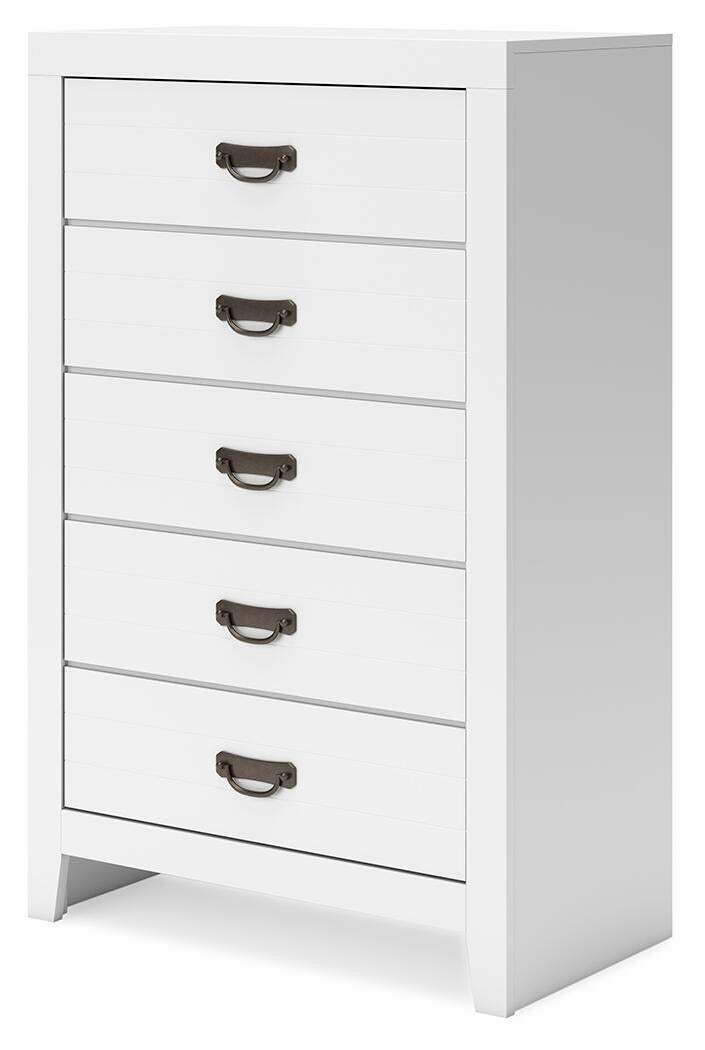Binterglen California  Panel Bed, Dresser, Mirror, Chest And Nightstand