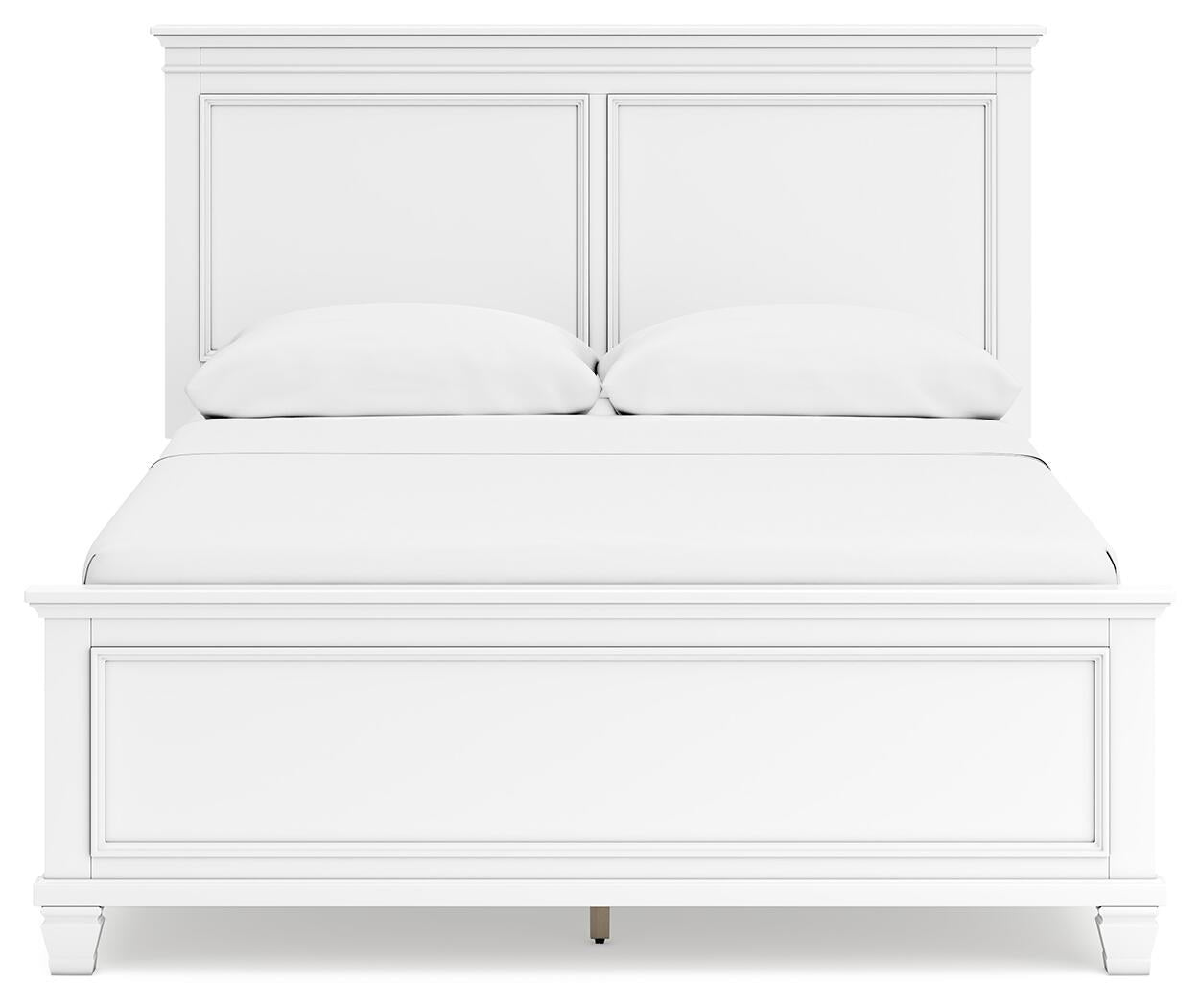 Fortman  Panel Bed With Mirrored Dresser, Chest And Nightstand