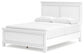 Fortman  Panel Bed With Mirrored Dresser, Chest And Nightstand