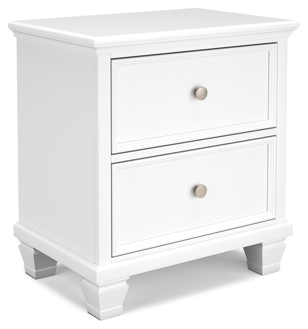 Fortman  Panel Bed With Mirrored Dresser, Chest And Nightstand