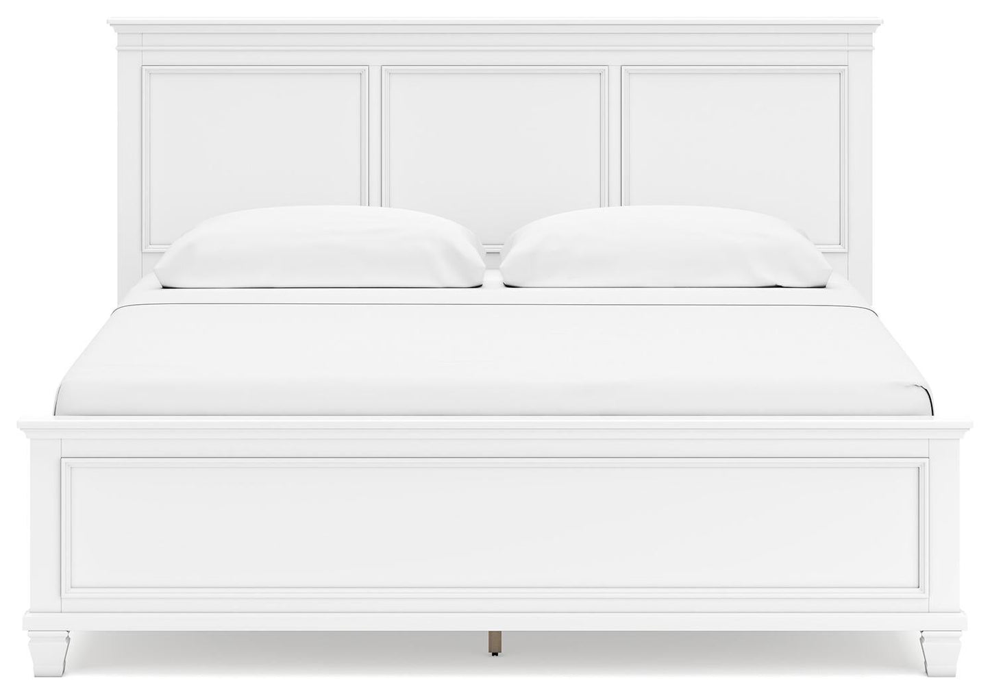 Fortman  Panel Bed With Mirrored Dresser And Nightstand